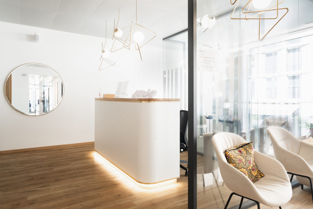 Accueil de la clinique dentaire Ardentis à Morges proche de la gare